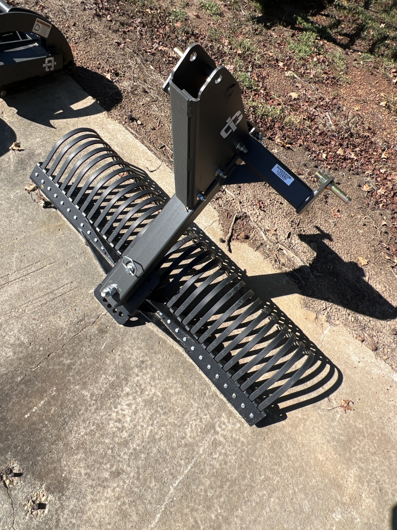 New 2025 IronCraft 5' LANDSCAPE RAKE Attachment