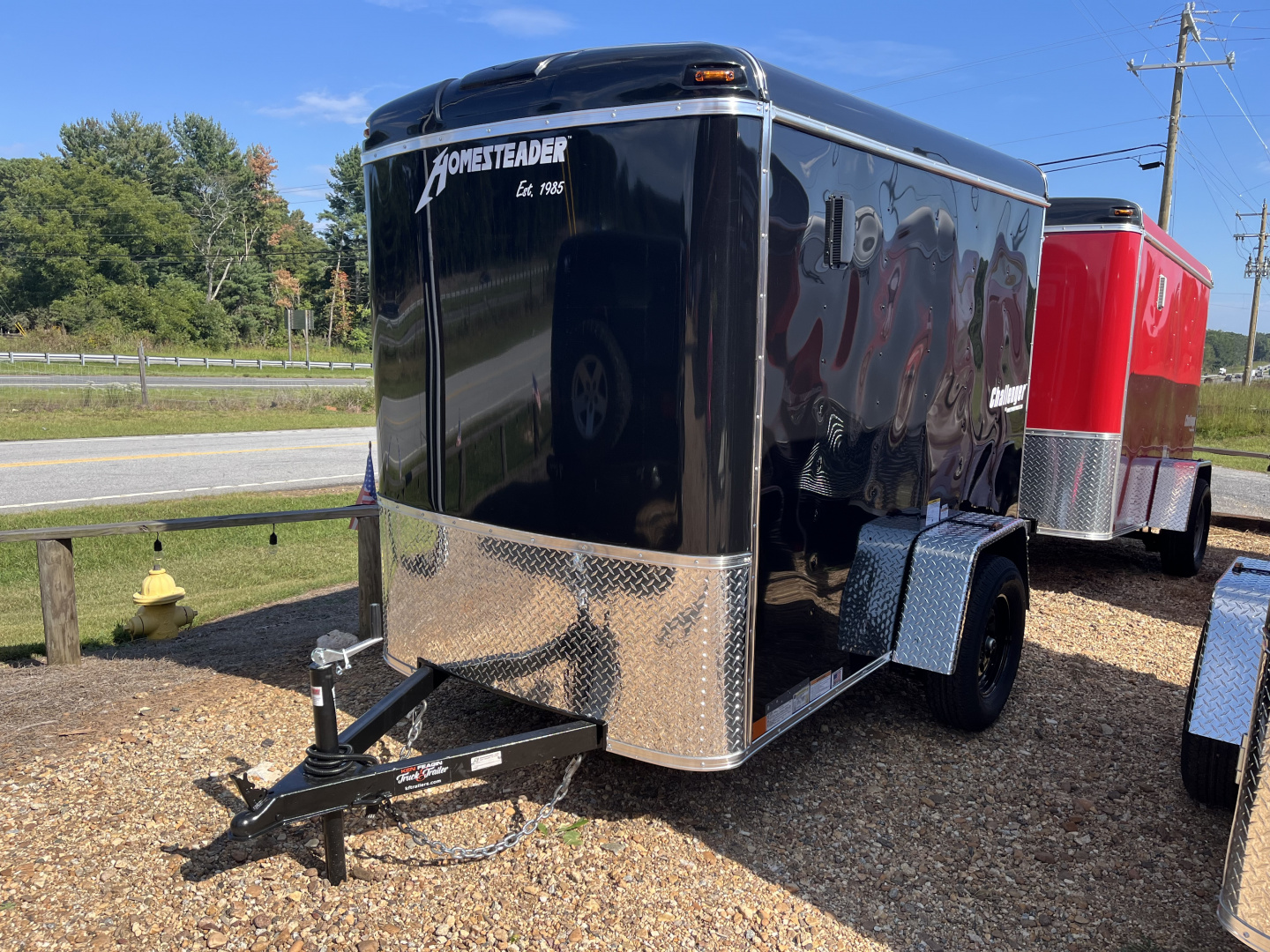 New Homesteader Trailer 5X8 Cargo / Enclosed Trailer with Rear Ramp