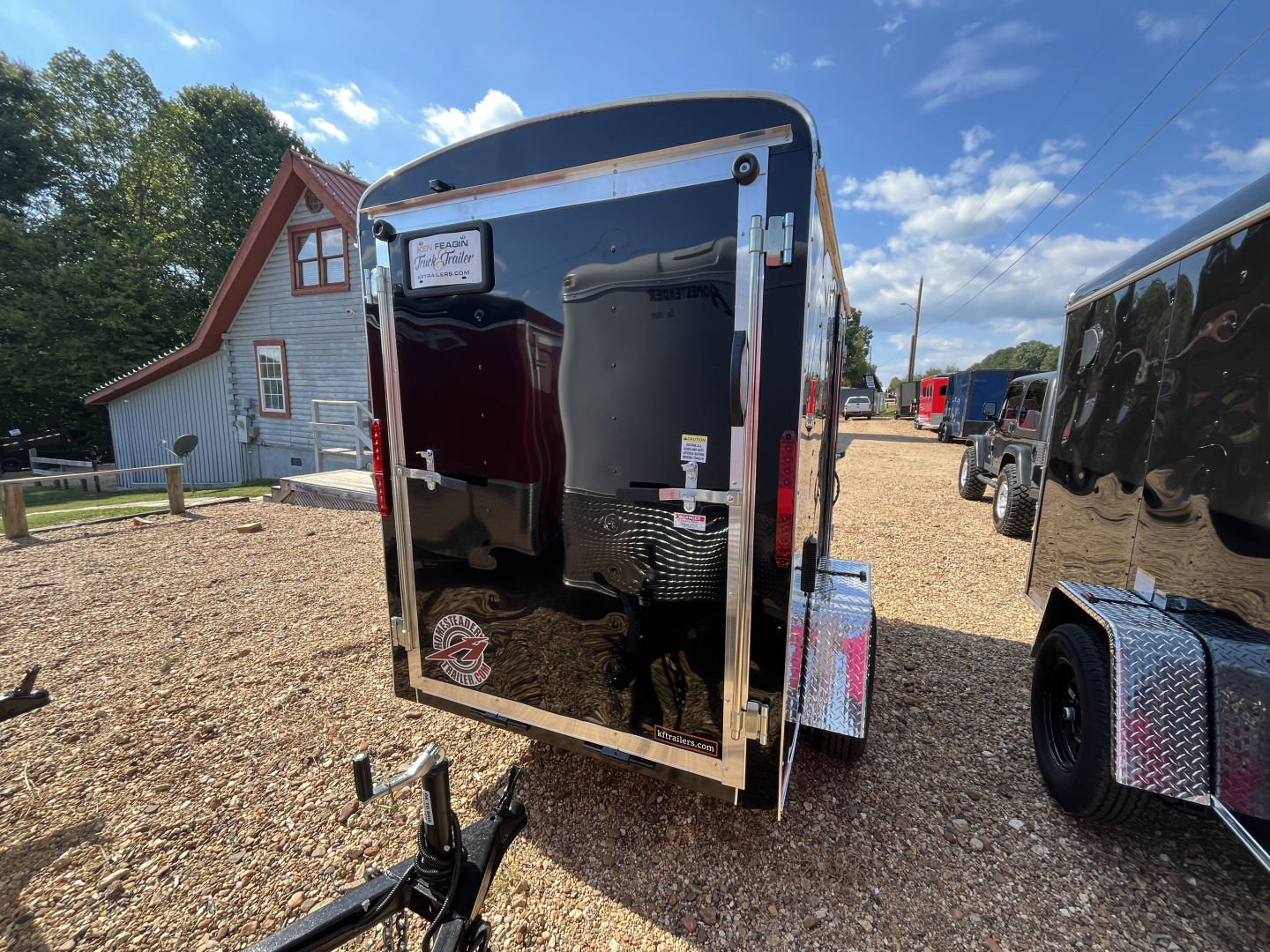New Homesteader Trailer 5X8 Cargo / Enclosed Trailer with Rear Ramp
