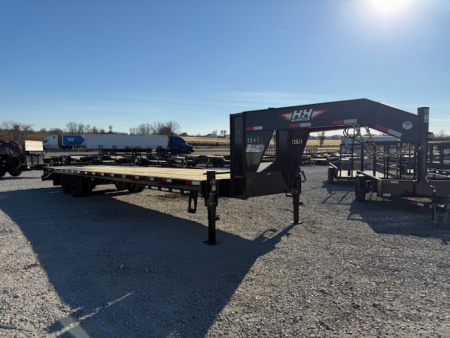 New 2026 H&H 102 x30'+5' 24k HD LowProfile Dovetail Super Deluxe Ramps Gooseneck Deckover Trailer