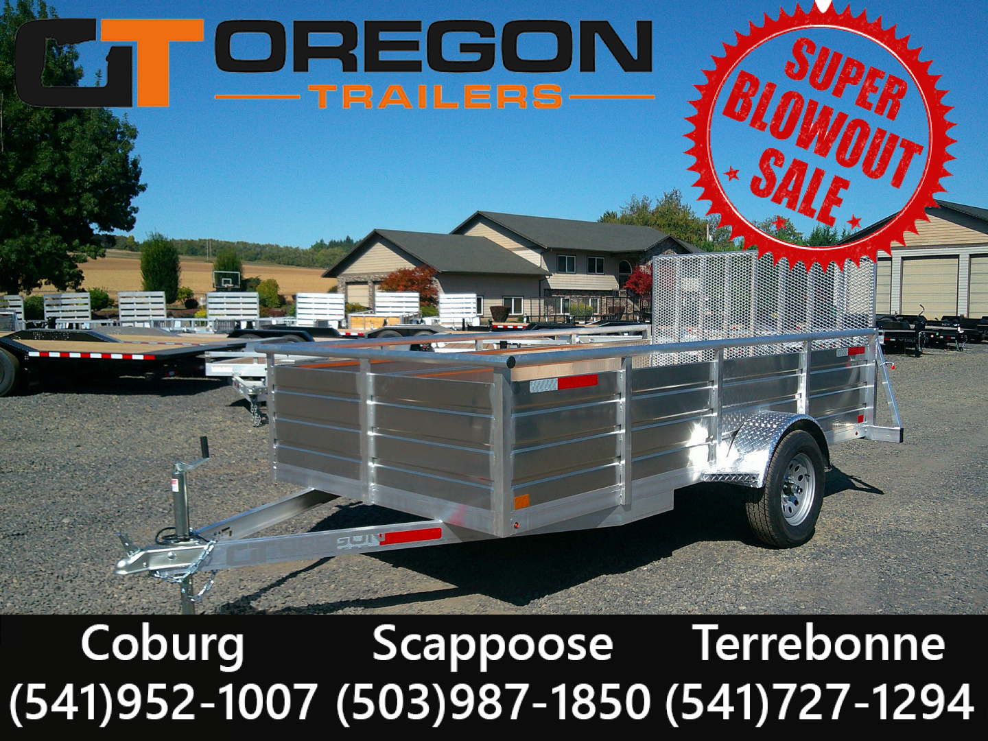 New 2026 Eagle Trailers 6x12 Aluminum Utility Trailer