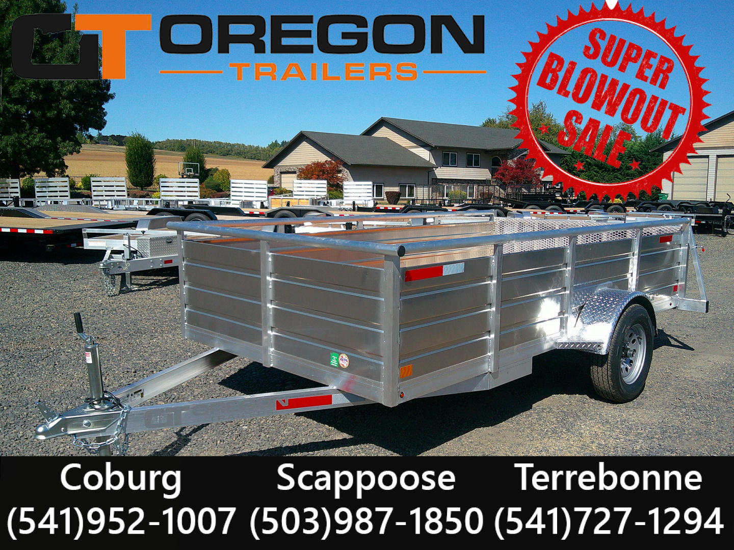 New 2026 Eagle Trailers 6x12 Aluminum Utility Trailer