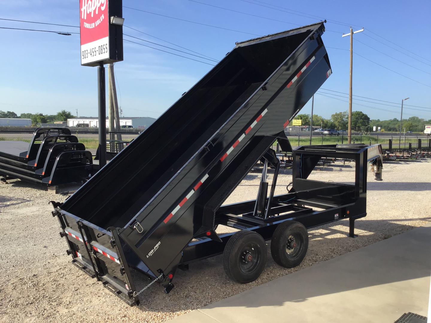 New 2026 PJ 82"x16' GN Tandem Axle HD Low Pro Dump w/ 36" Sides – DE