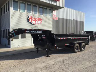 New 2026 PJ 82"x16' GN Tandem Axle HD Low Pro Dump w/ 36" Sides – DE