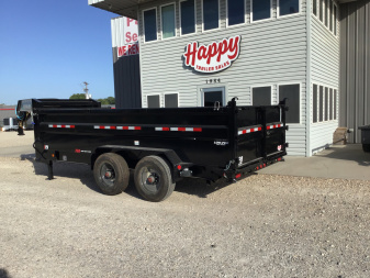 New 2026 PJ 82"x16' GN Tandem Axle HD Low Pro Dump w/ 36" Sides – DE