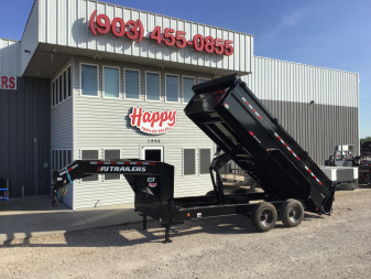 New 2026 PJ 82"x16' GN Tandem Axle HD Low Pro Dump w/ 36" Sides – DE