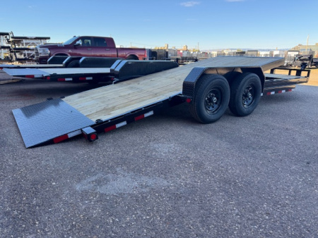 New 2026 PJ Trailers T6 24FT- TA Tilt Trailer-14K- 16' Tilt Deck