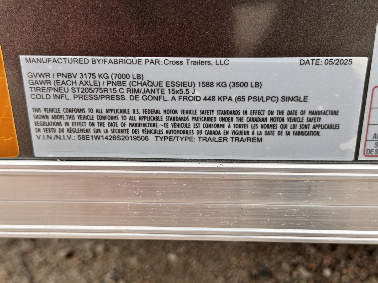 New 2025 Cross Trailers 7-14-1.5V Enclosed