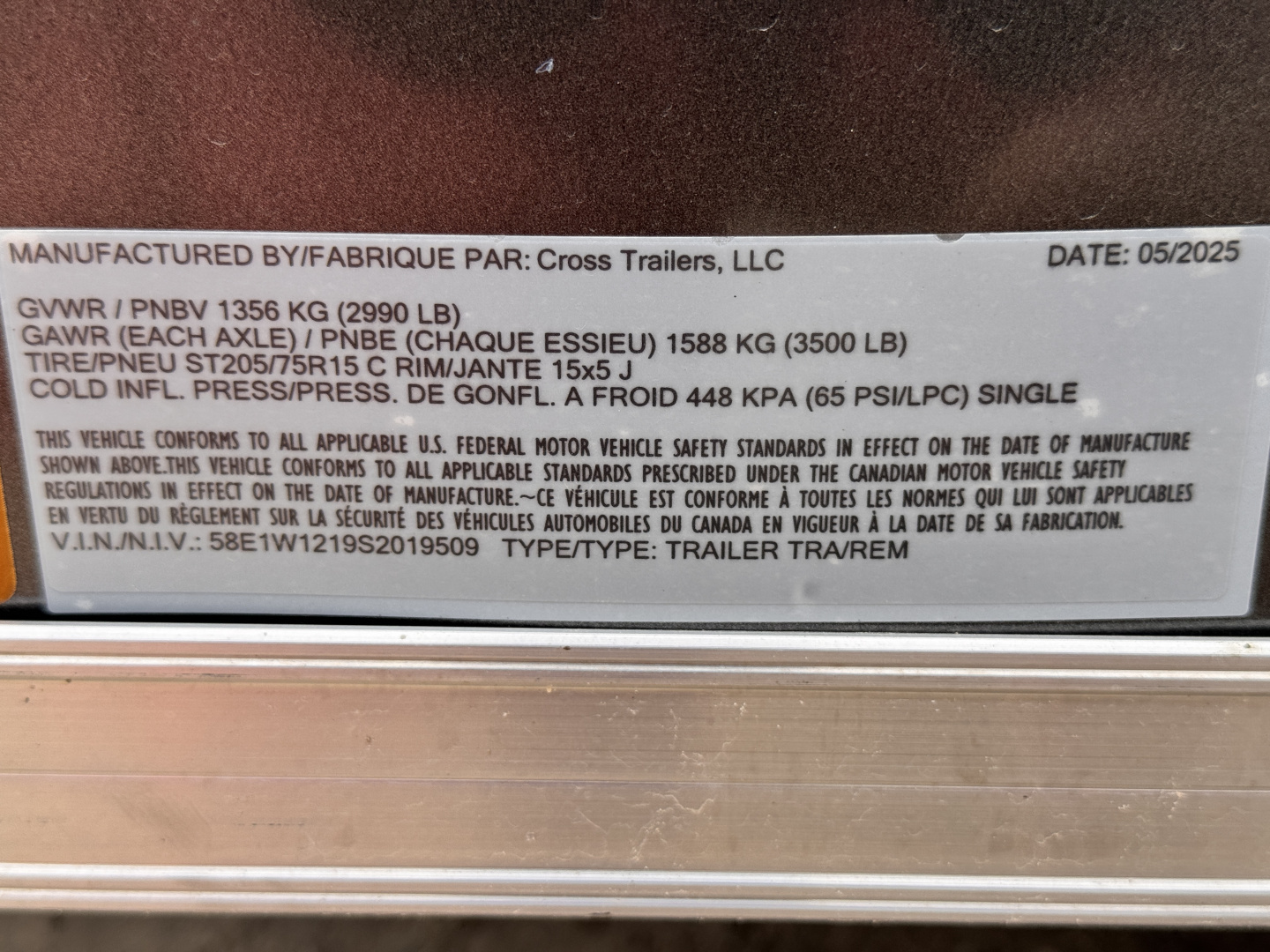 New 2025 Cross Trailers 6-12-1.5V Enclosed