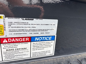 New 2026 Lamar Trailers F8022027 Utility Trailer