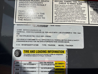 New 2026 Lamar Trailers FD02362A Utility Trailer