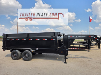 New 2026 IRON BULL 83"X16'x4' 22K DHG GOOSENECK DUMP TRAILER