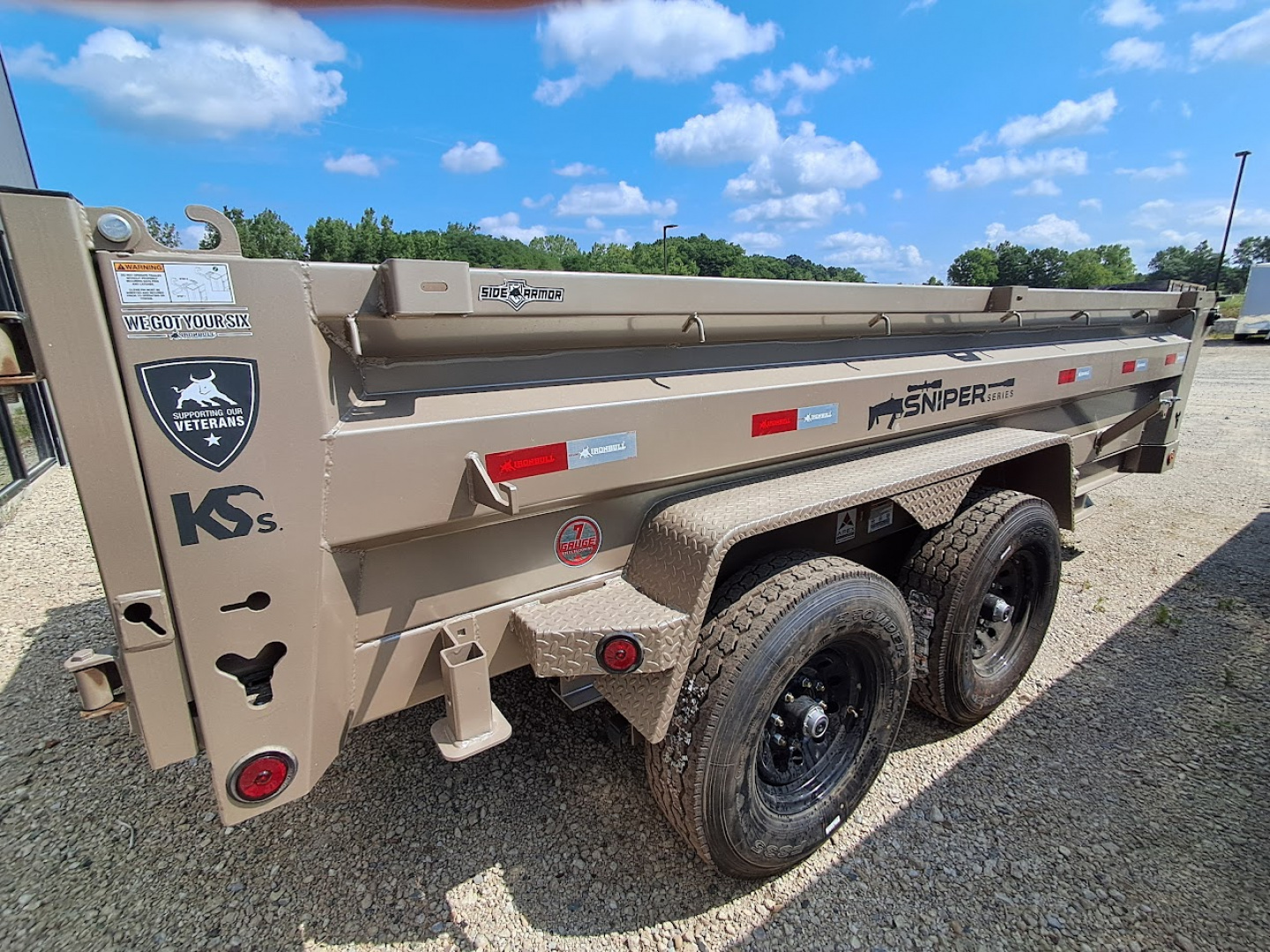 New 2026 Iron Bull DTB8314072_35000 Tan Sniper Series Dump Trailer