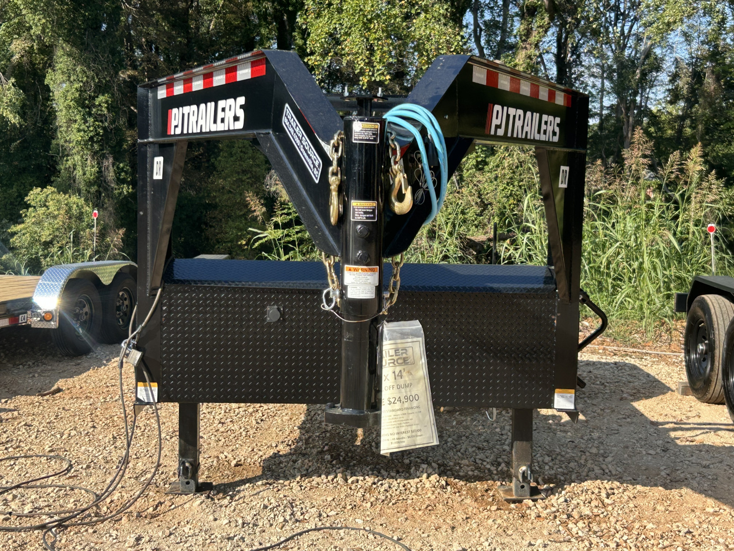 New 2025 PJ Trailers 7x14 18K Roll Off Dump Trailer