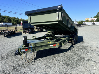New 2026 Load Trail 7X16 14K Low Pro w/ 2' Sides Dump Trailer