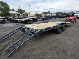 New 2026 Iron Bull EWB 7X24 14K - KNEE RAMPS Equipment Trailer