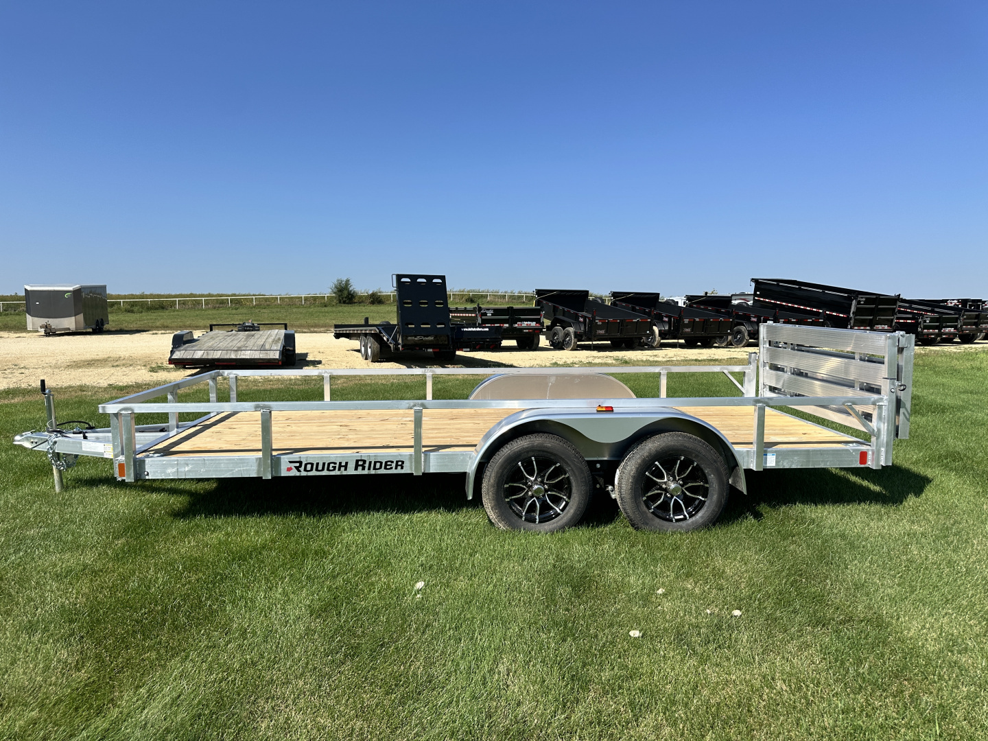 New 2026 Rough Rider RRU6516TA2-96 6.5 x 16' Aluminum Utility Trailer