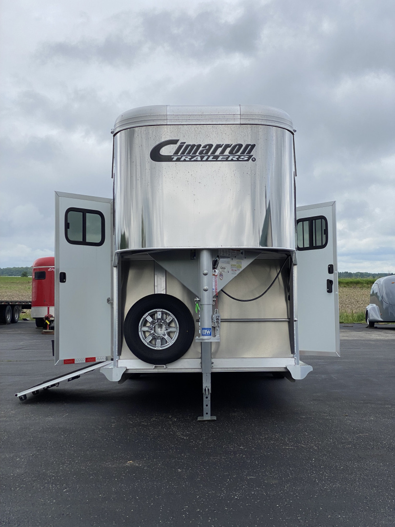 New 2025 Cimarron Norstar 24’ Gooseneck All-Aluminum 2+1 Horse Trailer
