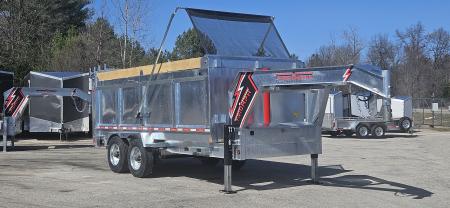 New 82 X 16 GALVANIZED GOOSENECK DUMP 10 K AXLES 2026 TRIUMPH
