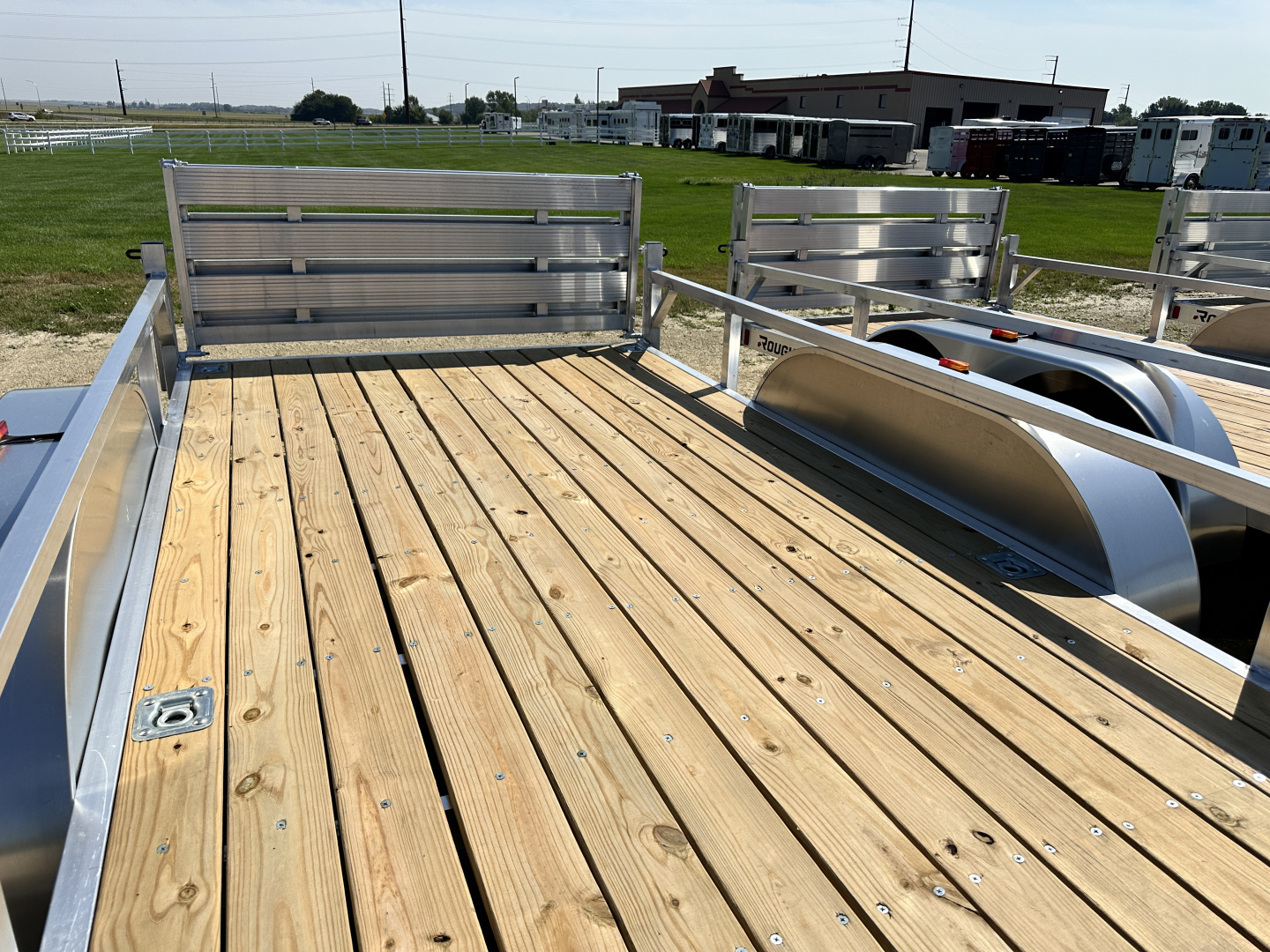 New 2026 Rough Rider RRU6518TA2-96 6.5' x 18' Aluminum Utility Trailer