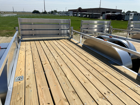 New 2026 Rough Rider RRU6518TA2-96 6.5' x 18' Aluminum Utility Trailer
