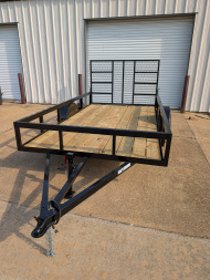 New 2025 Next Gen 6.5X12 Single 3.5k Axle Utility Trailer Tube Top Rail