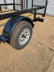 New 2025 Next Gen 6.5X12 Single 3.5k Axle Utility Trailer Tube Top Rail