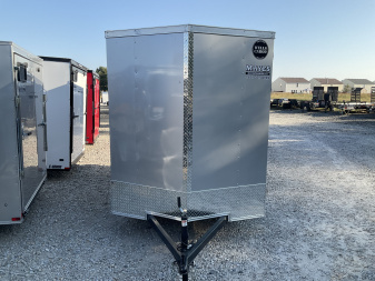 New 2026 WELLS CARGO FT612S2-D 6X12 RAMP DOOR (GVW:2990) SILVERFROST