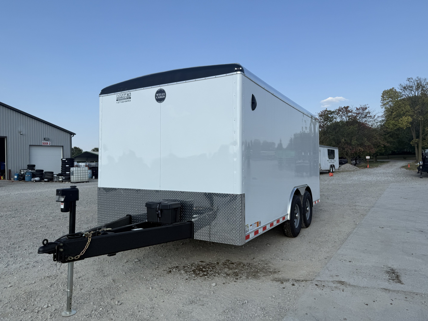 New 2026 WELLS CARGO ENCLOSED WHD8516T5 102X16 TA RAMP DOOR (GVW:14000) WHITE