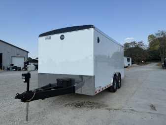 New 2026 WELLS CARGO ENCLOSED WHD8516T5 102X16 TA RAMP DOOR (GVW:14000) WHITE