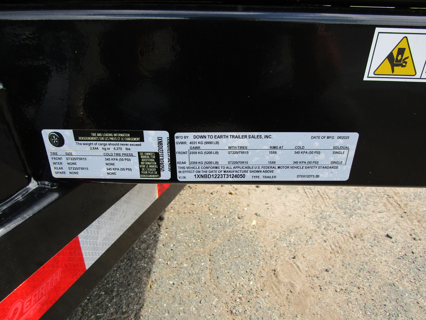 New 2026 Down 2 Earth Trailers DTE612 High Side Dump Trailer