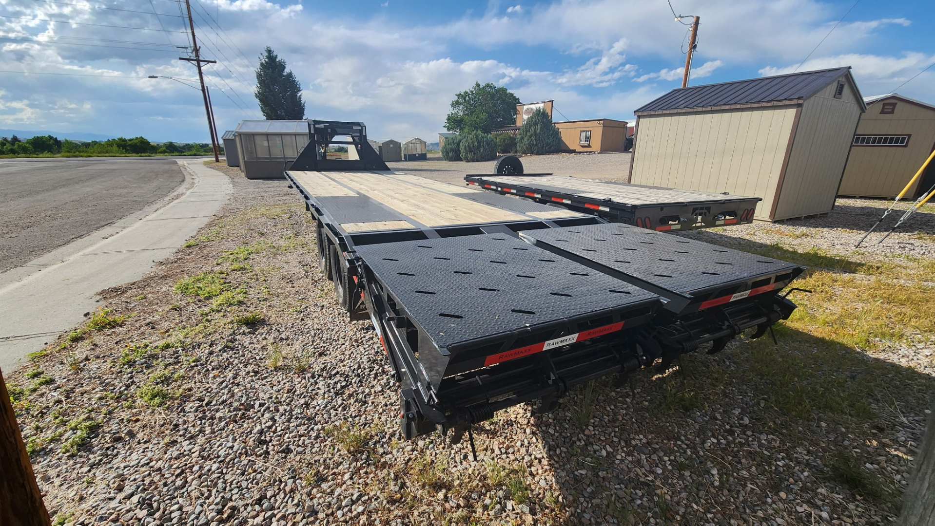 New 2023 RawMaxx FDX 20k 28' Flatbed Trailer
