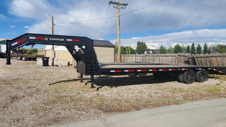 New 2023 RawMaxx FDX 20k 28' Flatbed Trailer