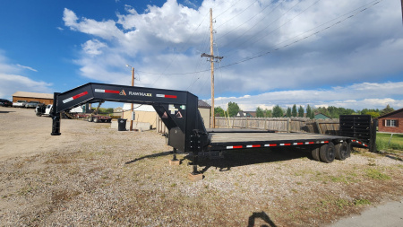 New 2023 RawMaxx FDX 20k 28' Flatbed Trailer