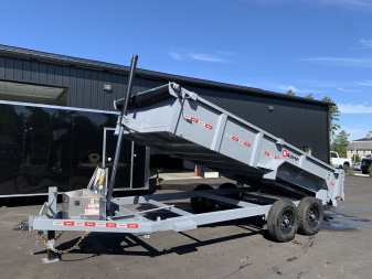 New 2025 U-DUMP 7X16 Dump Trailer / 24  Sides / Telescopic Cylinder/ Tarp & Ramps- 14k GVW