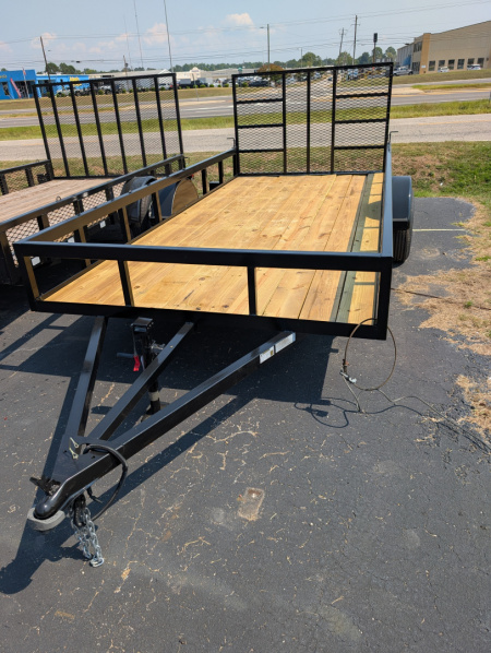 New 2025 Next Gen 6.5X14 Single 3.5k Axle Utility Trailer Tube Top Rail