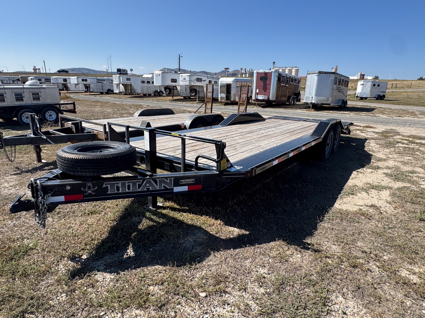 Used 2024 Titan 23' LoGlide Equipment Trailer