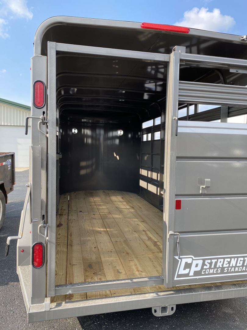 New 2024 CornPro 6' 8" x 18’ Bumper Pull Livestock Trailer