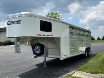 New 2025 Cimarron 24’ Lonestar Gooseneck Stock Trailer