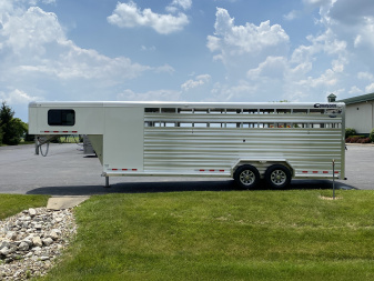 New 2025 Cimarron 24’ Lonestar Gooseneck Stock Trailer