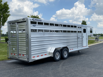 New 2025 Cimarron 24’ Lonestar Gooseneck Stock Trailer