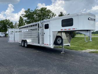 New 2025 Cimarron 24’ Lonestar Gooseneck Stock Trailer