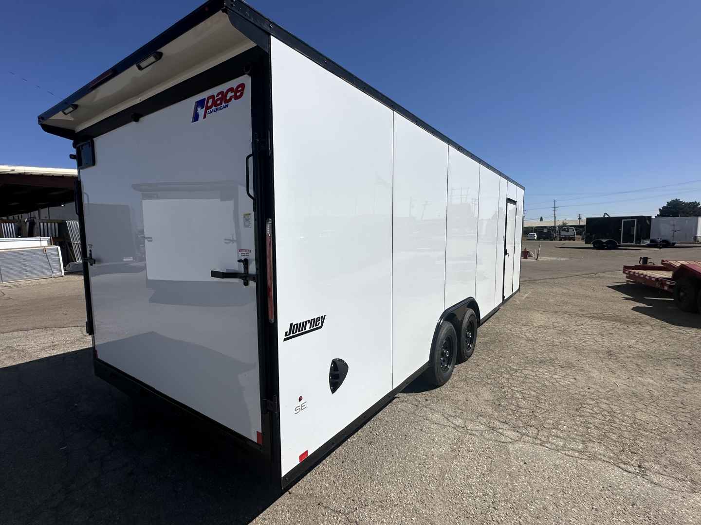 New 2026 Pace American 8.5X24 10k White Cargo / Enclosed Trailer