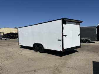 New 2026 Pace American 8.5X24 10k White Cargo / Enclosed Trailer
