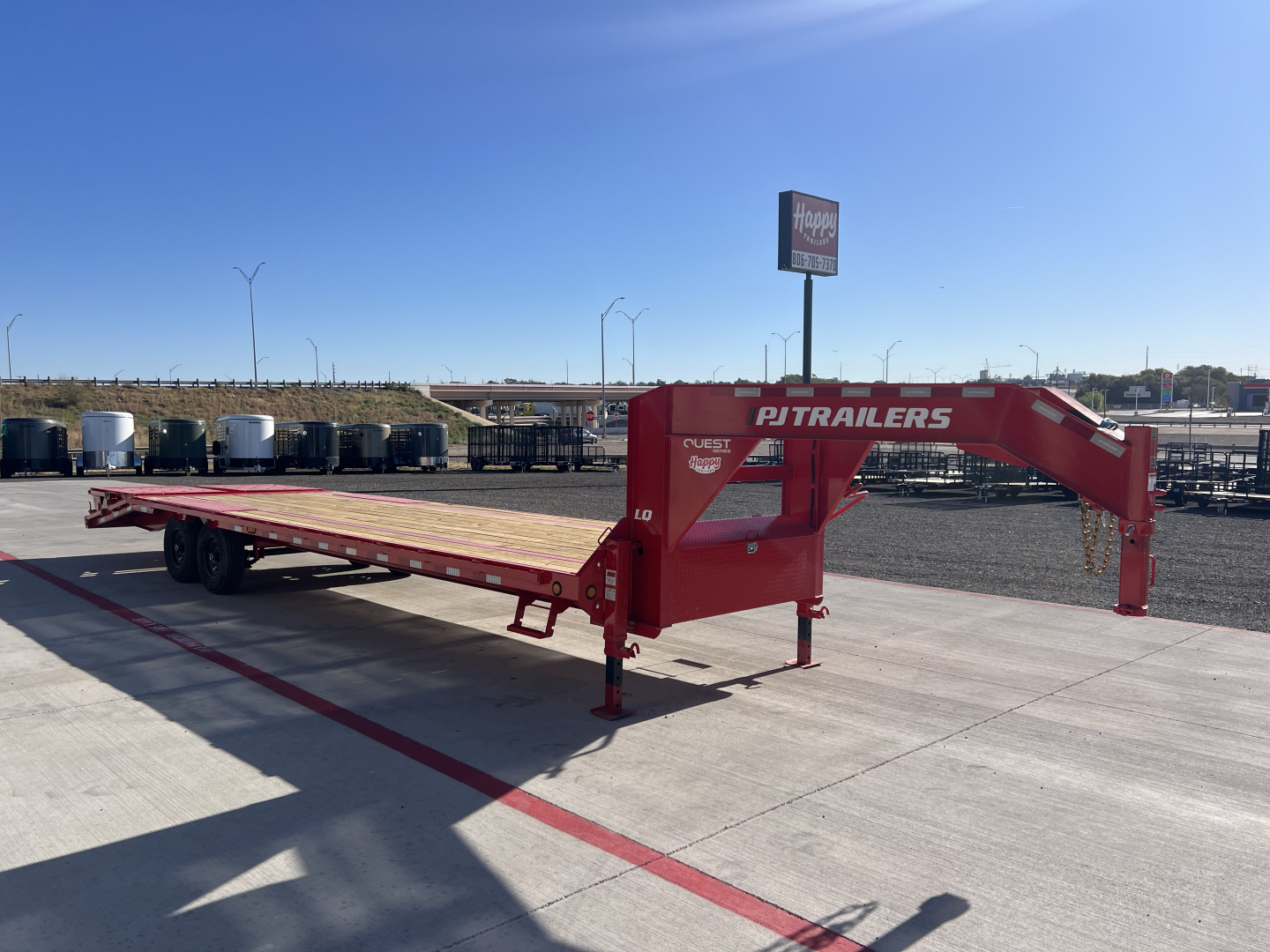 New 2026 PJ 102”x30’ Quest Gooseneck Flatbed w/ Singles – LQ