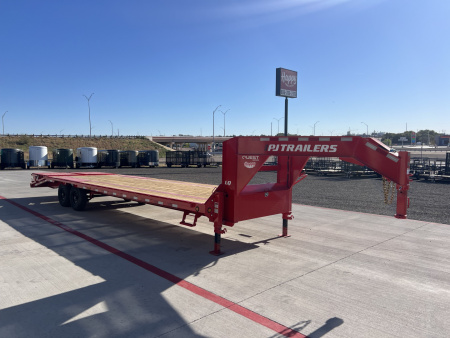 New 2026 PJ 102”x30’ Quest Gooseneck Flatbed w/ Singles – LQ