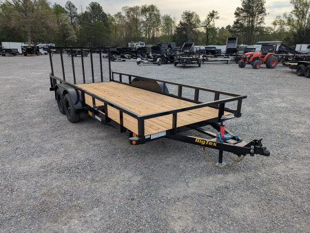 New 2026 Big Tex Trailers 18' 70PI w/ NEW Spring Loaded Fold In Tailgate Utility Trailer
