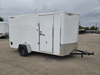 New 2026 H&H Trailers 6x12 HH Series Flat Top V-Nose 3K Cargo / Enclosed Trailer