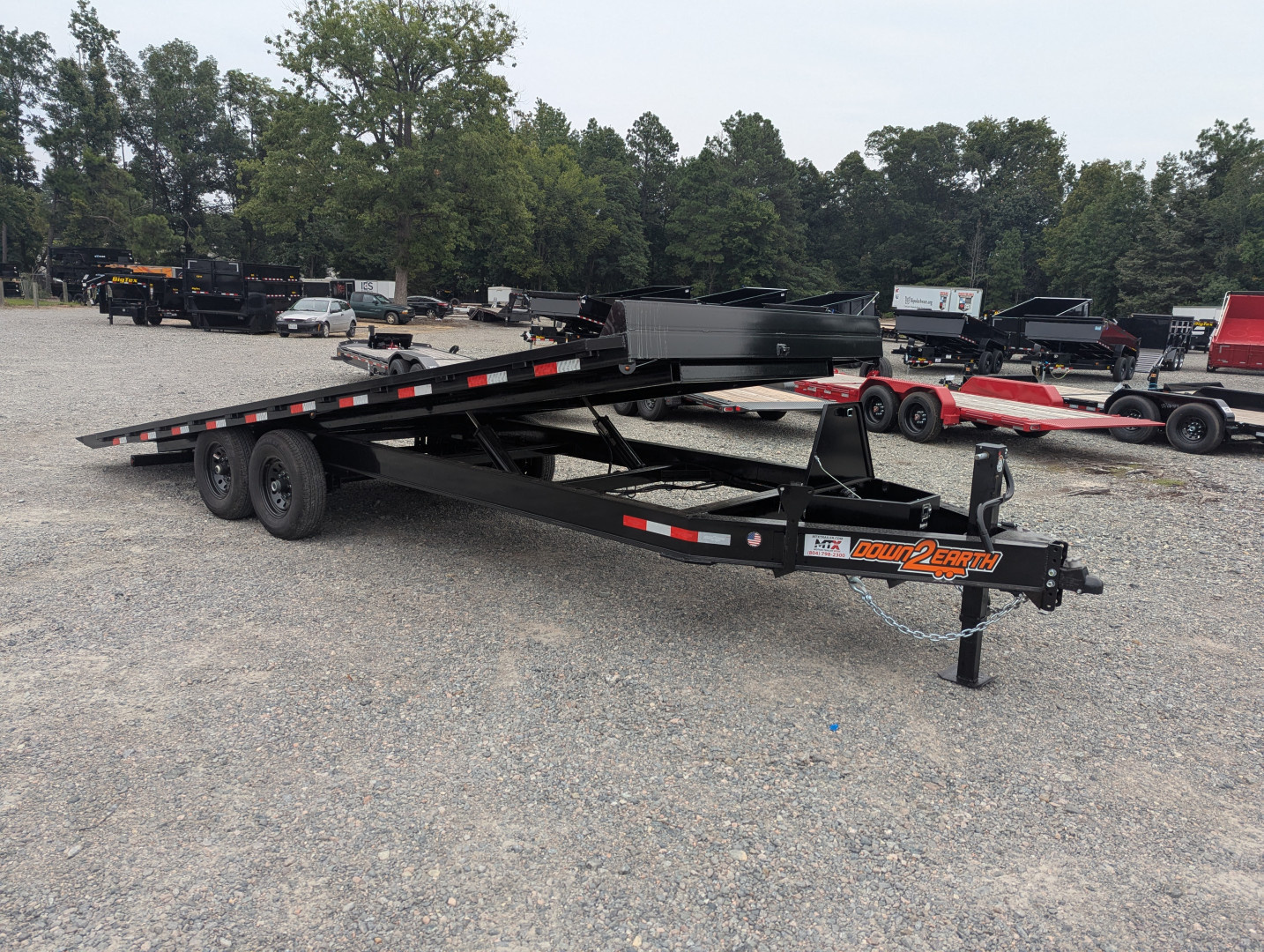 New 2026 Down 2 Earth Trailers 22ft Deckover Tilt Trailer