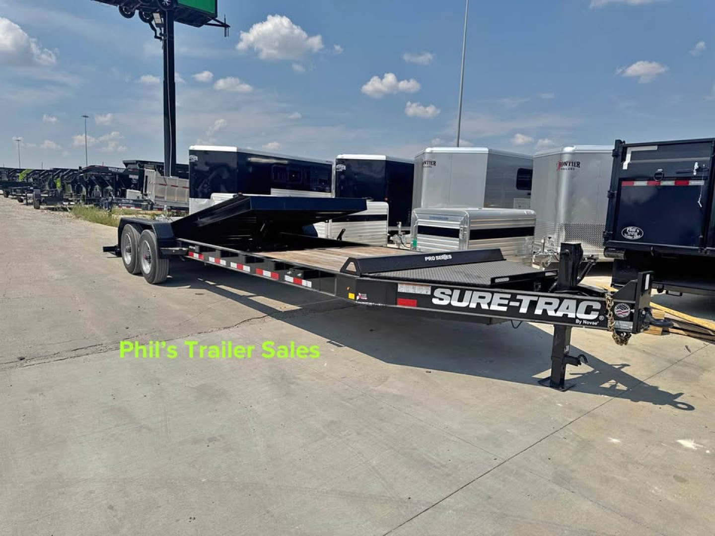 New 2025 Sure-Trac EQUIPMENT TRAILER 22k gvwr TILT 24’ tilt trailer 18+ 6 10k axles Tilt Trailer